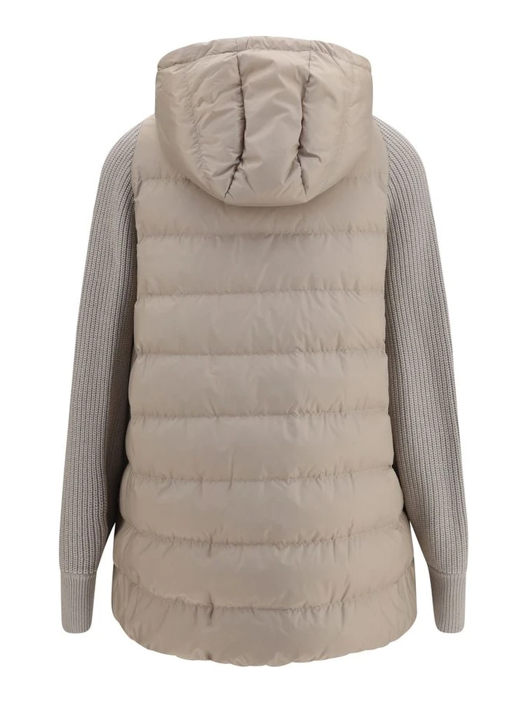 Gray Polyester Full-Length Jacket alternative