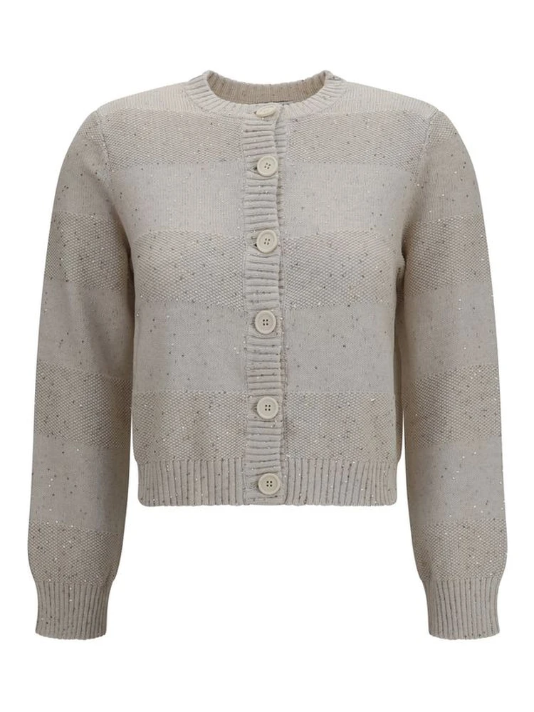 Beige Cotton Sweatshirt