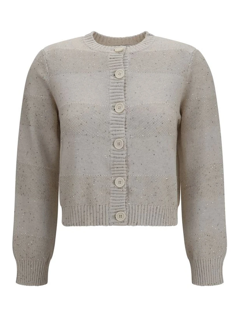 Beige Cotton Sweatshirt