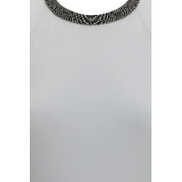 White Polyamide One-Piece Swimsuit