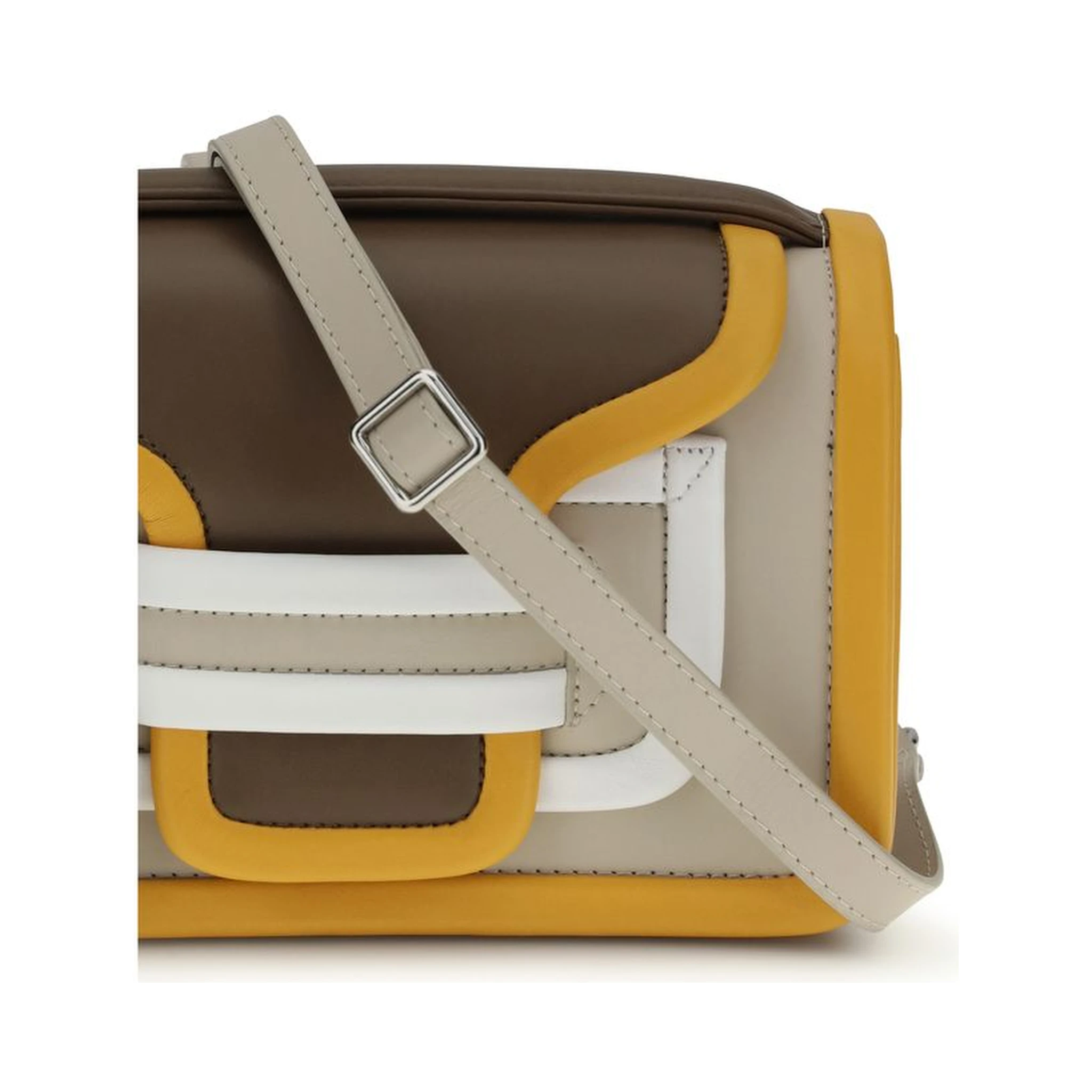 Orange Calf Leather Bos Taurus Shoulder Bag