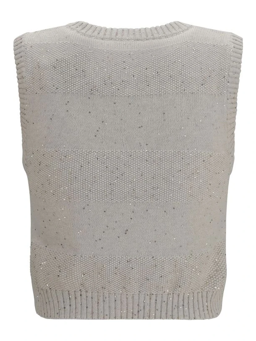Beige Cotton Sweatshirt