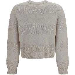 Beige Cotton Sweatshirt