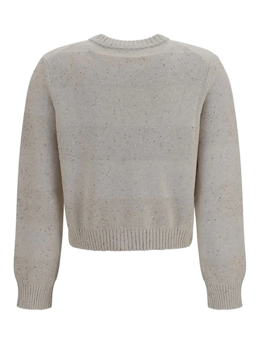 Beige Cotton Sweatshirt