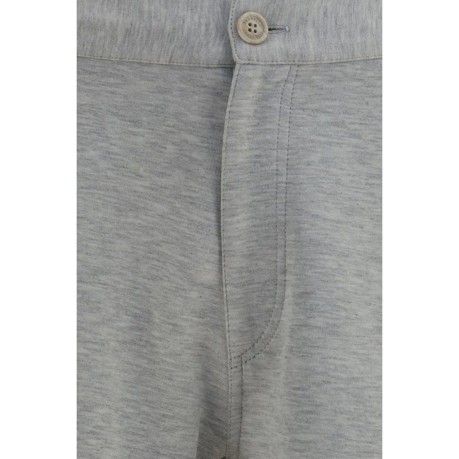 Gray Cotton Bermuda Shorts