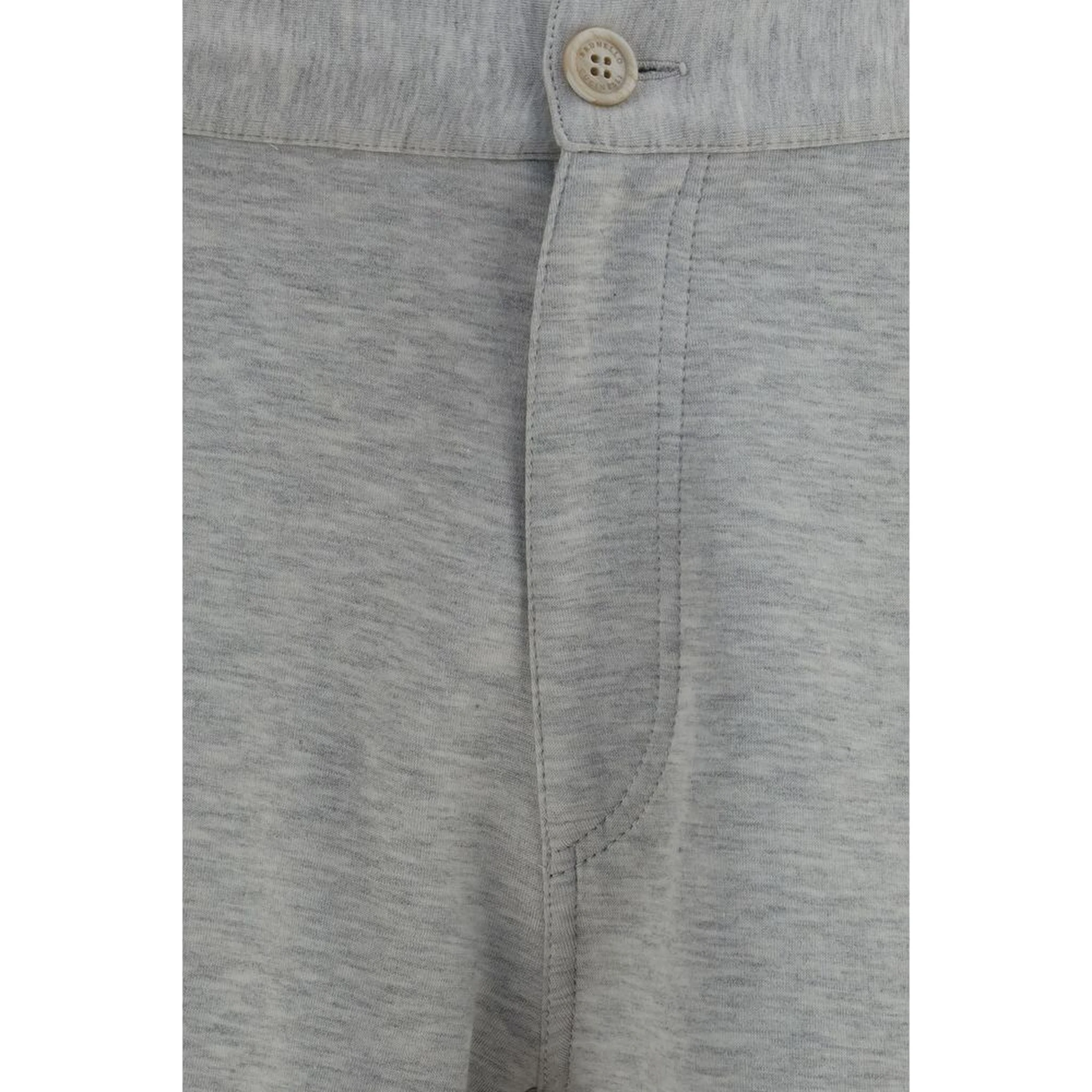 Gray Cotton Bermuda Shorts