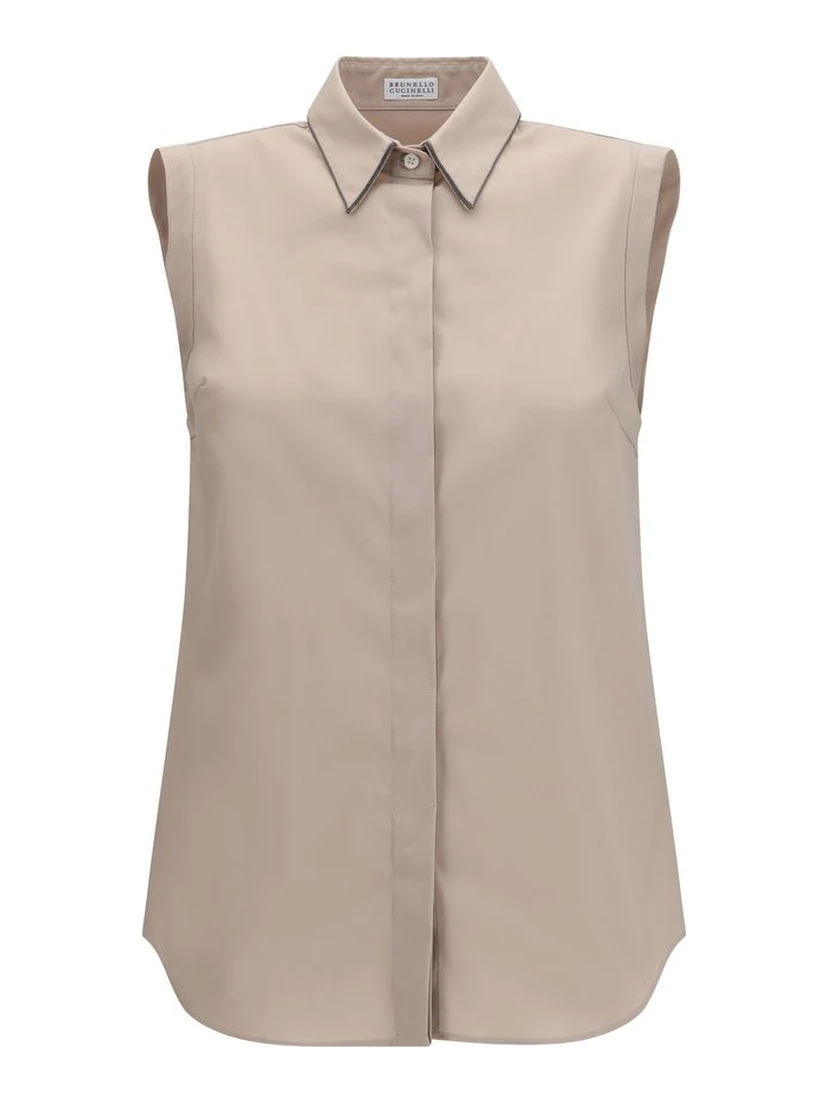 Beige Cotton Shirt