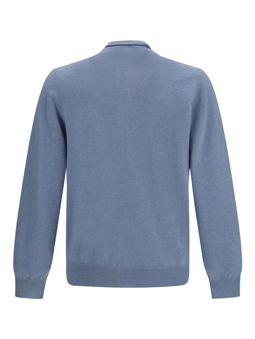 Blue Cashmere Cardigan