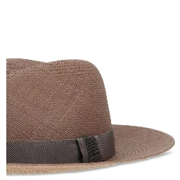 Brown Straw Fedora