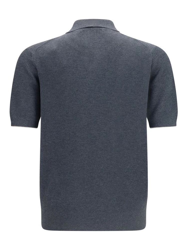 Gray Cotton Polo Shirt alternative