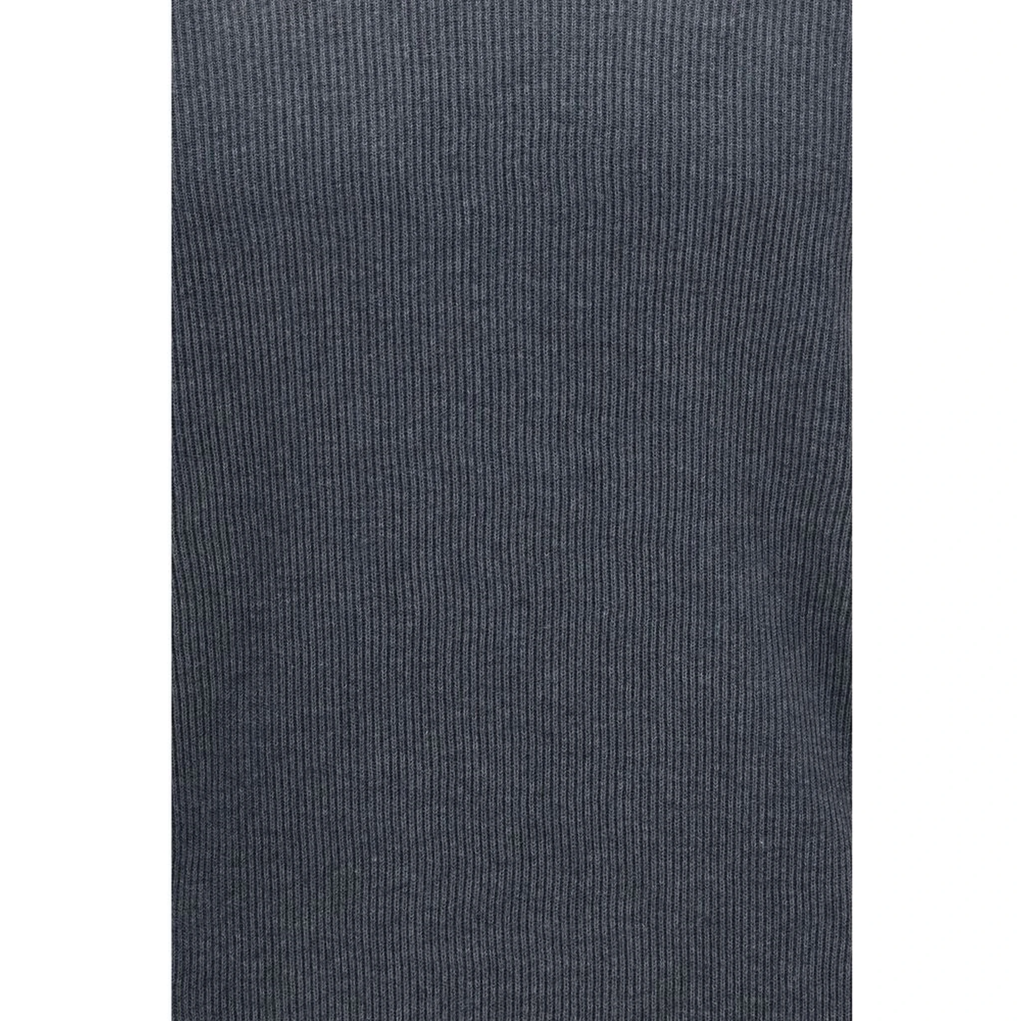 Gray Cotton Polo Shirt