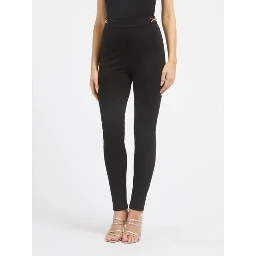Black Viscose Skinny Pants