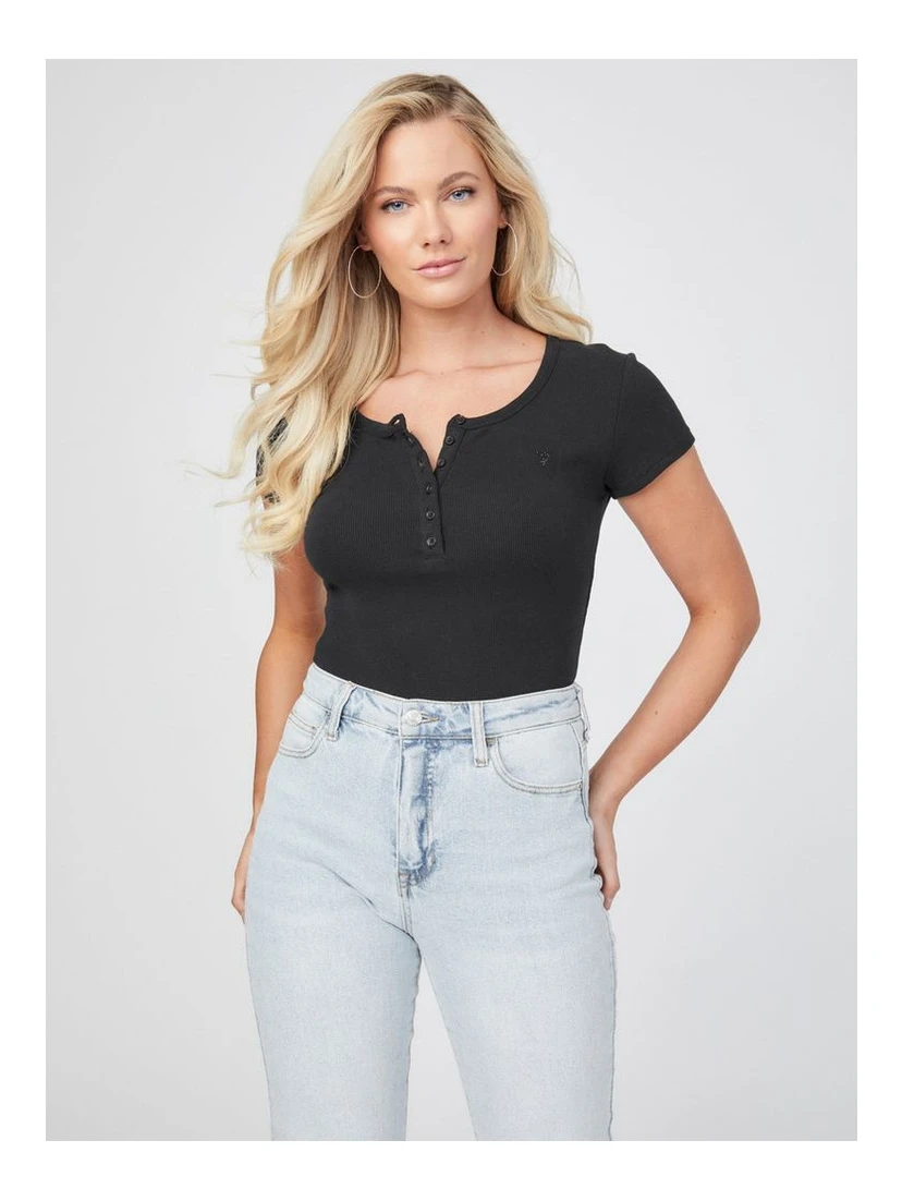 Black Cotton T-Shirt
