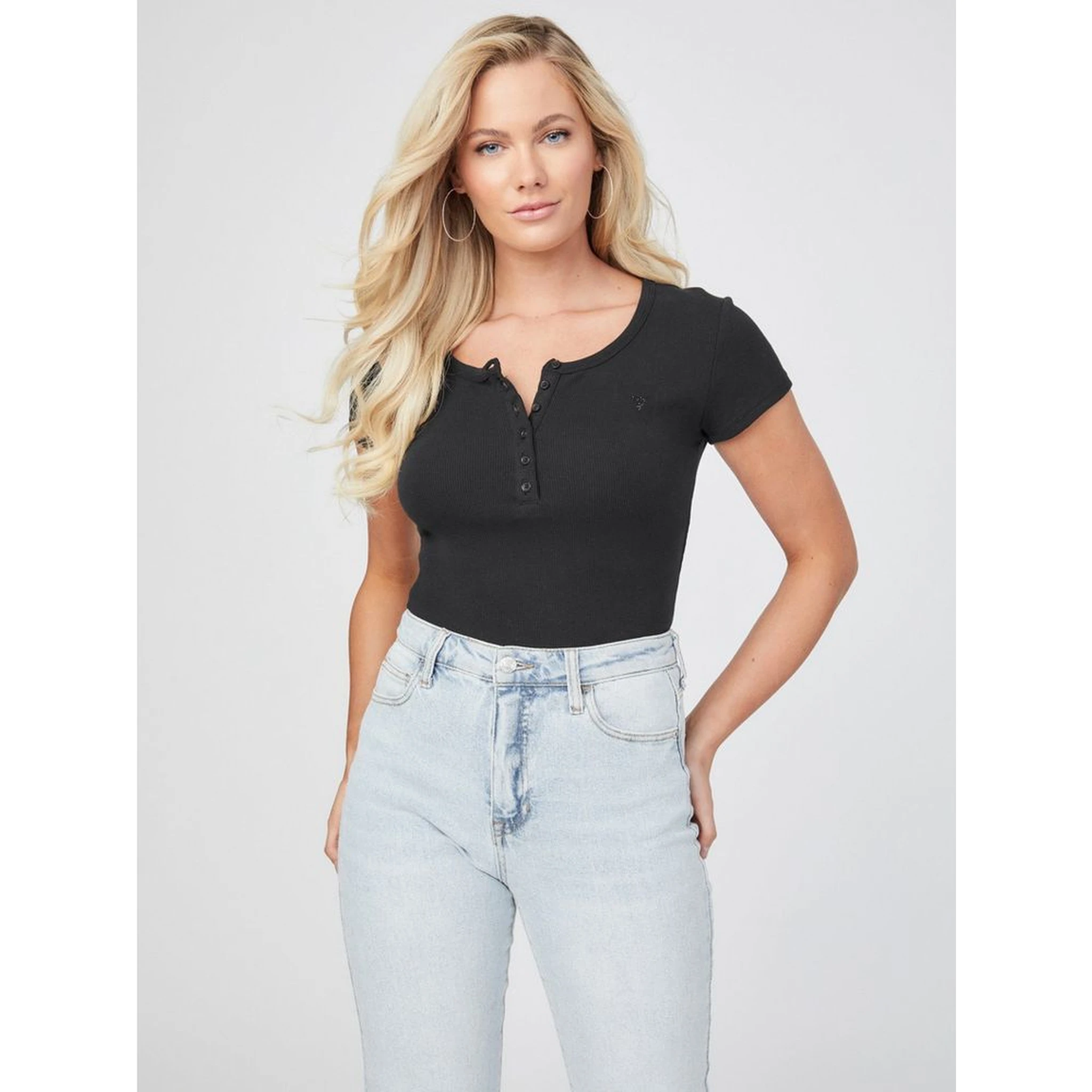 Black Cotton T-Shirt