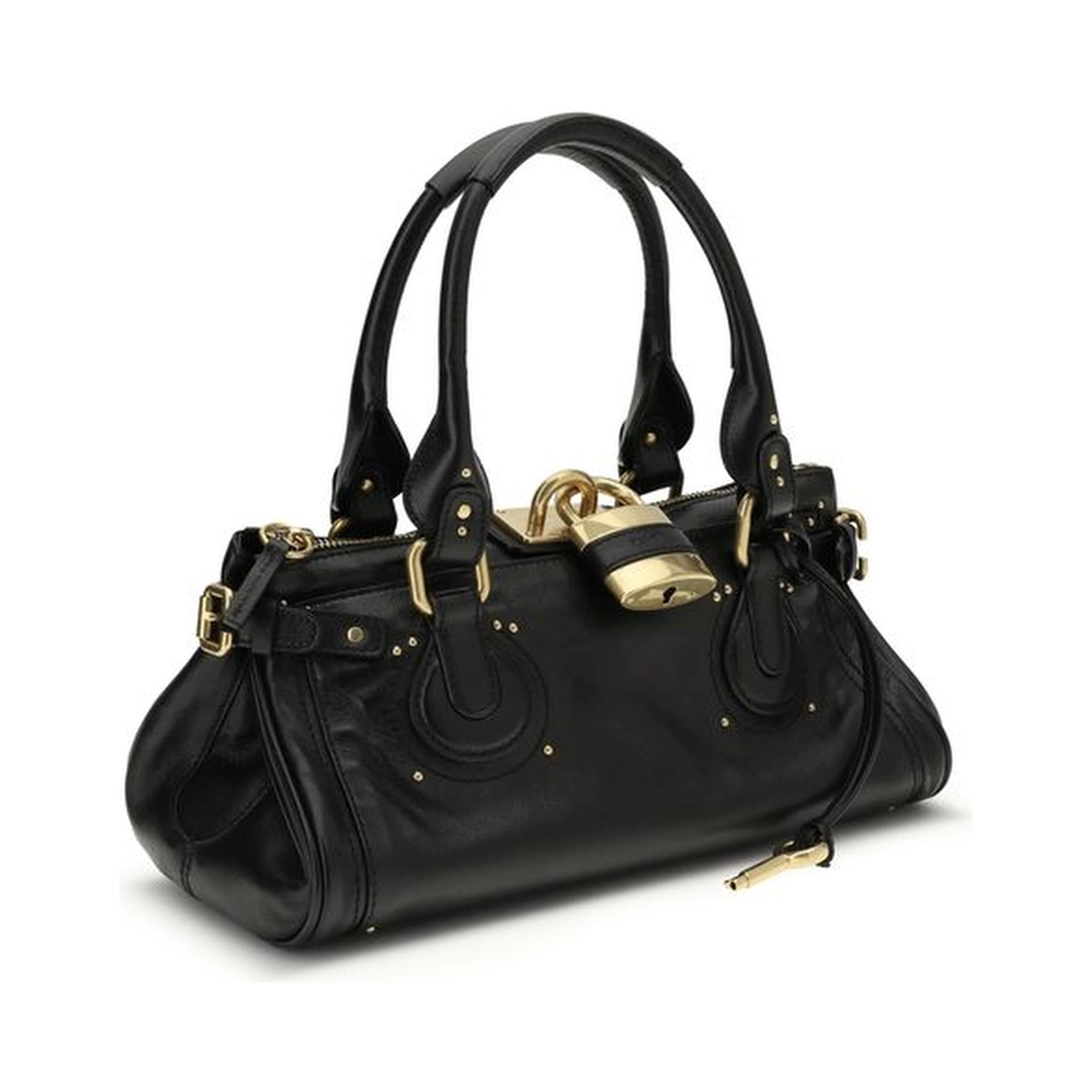 Black Calf Leather Bos Taurus Shoulder Bag