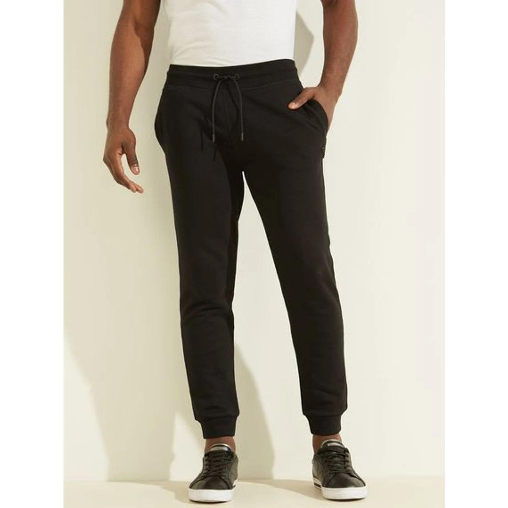 Black Cotton Joggers (Workout Pants)