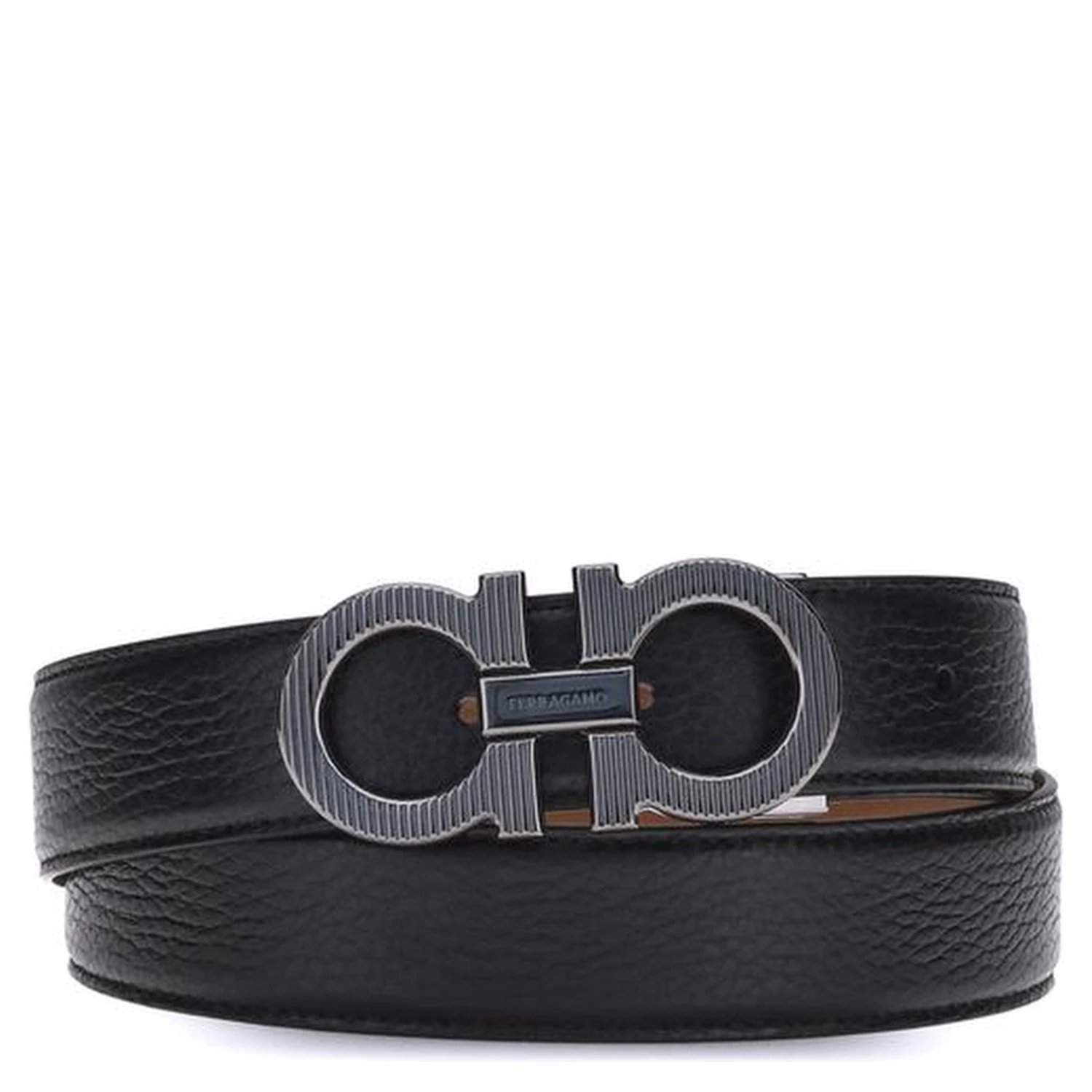 Black Calf Leather Bos Taurus Regular Belt