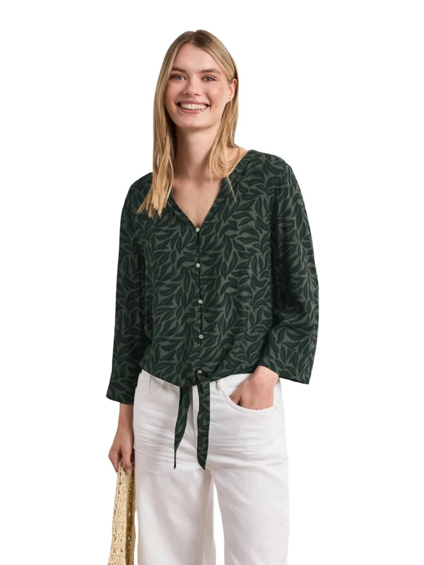 Bicolor Viscose Blouse