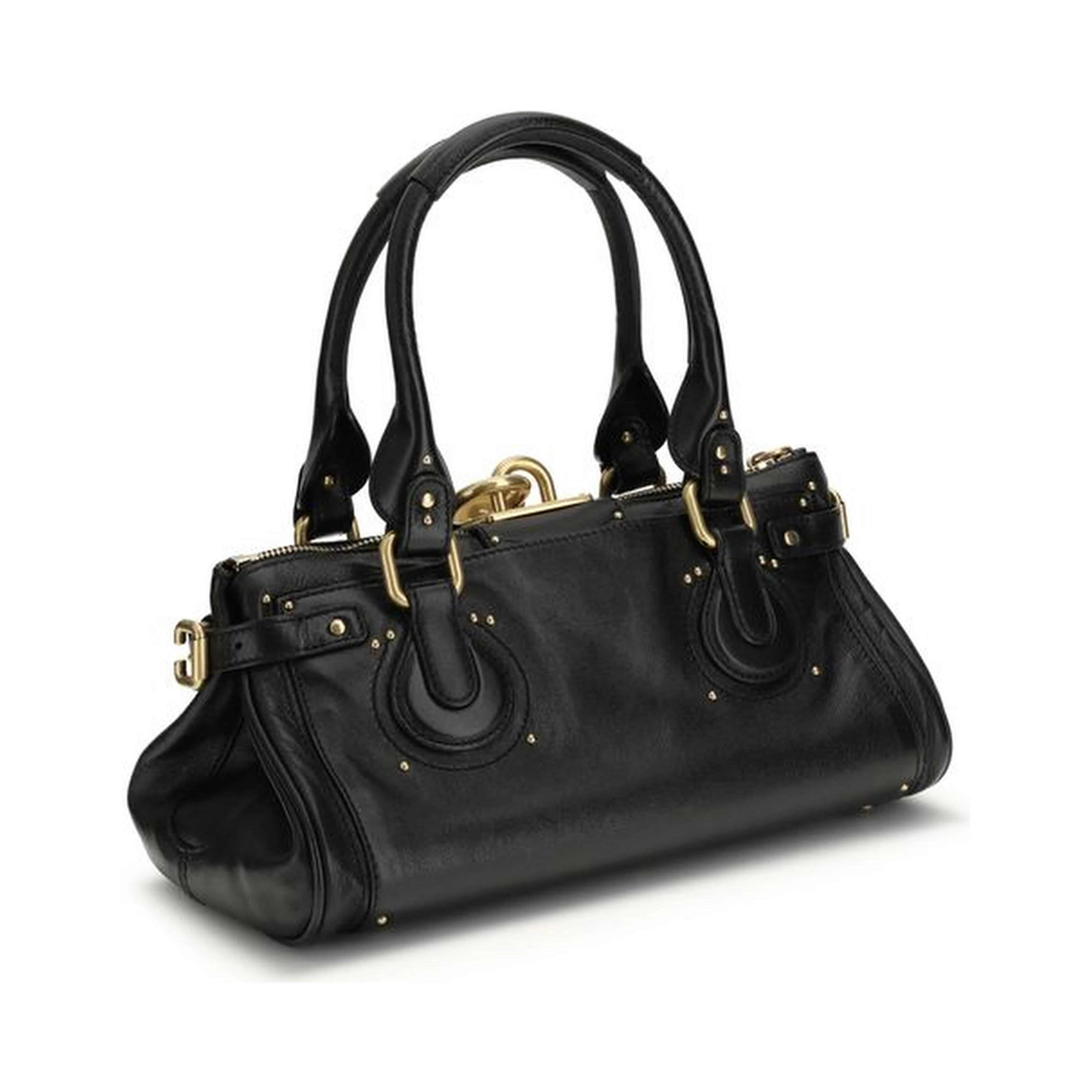 Black Calf Leather Bos Taurus Shoulder Bag