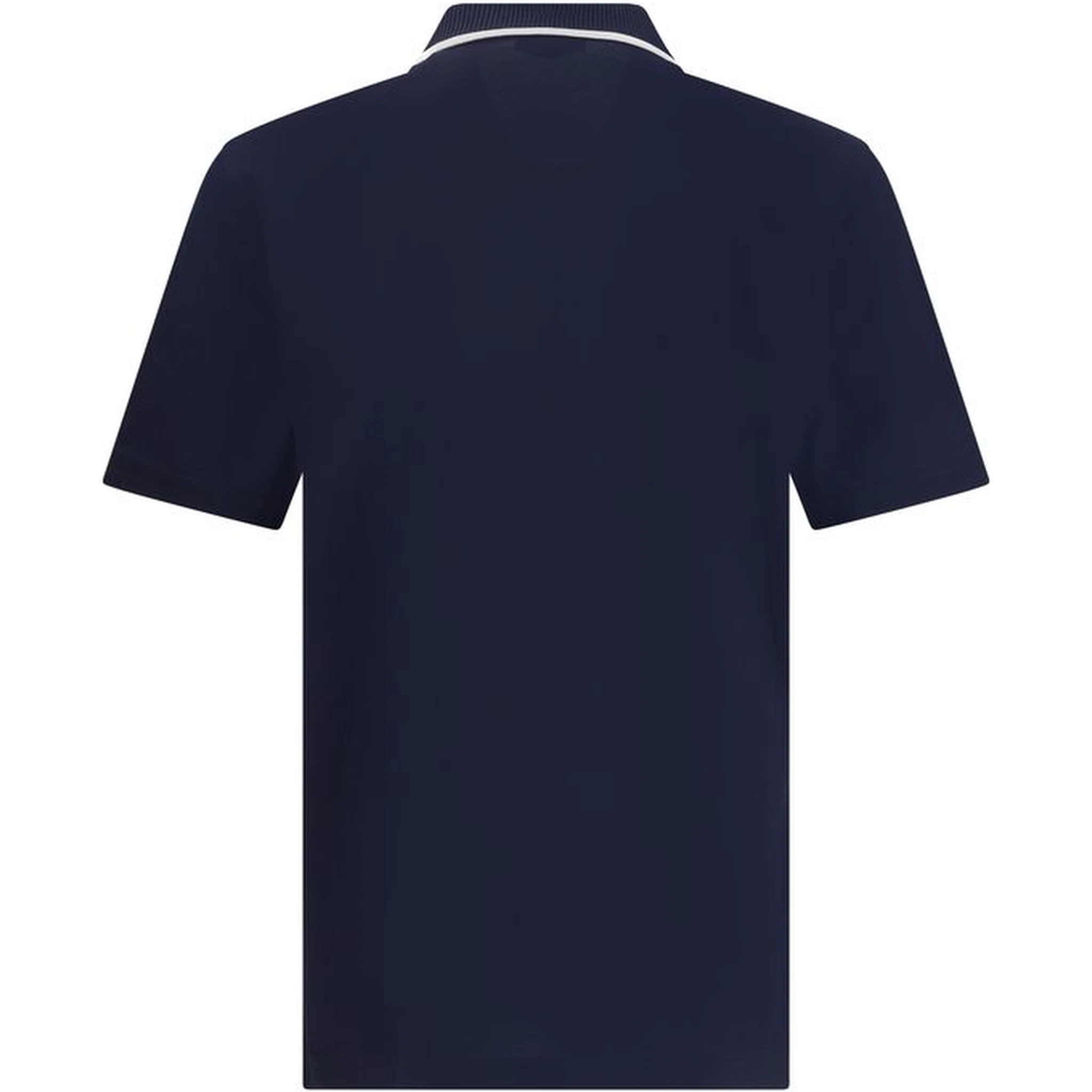 Blue Cotton Polo Shirt