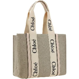 Beige Linen Handbag