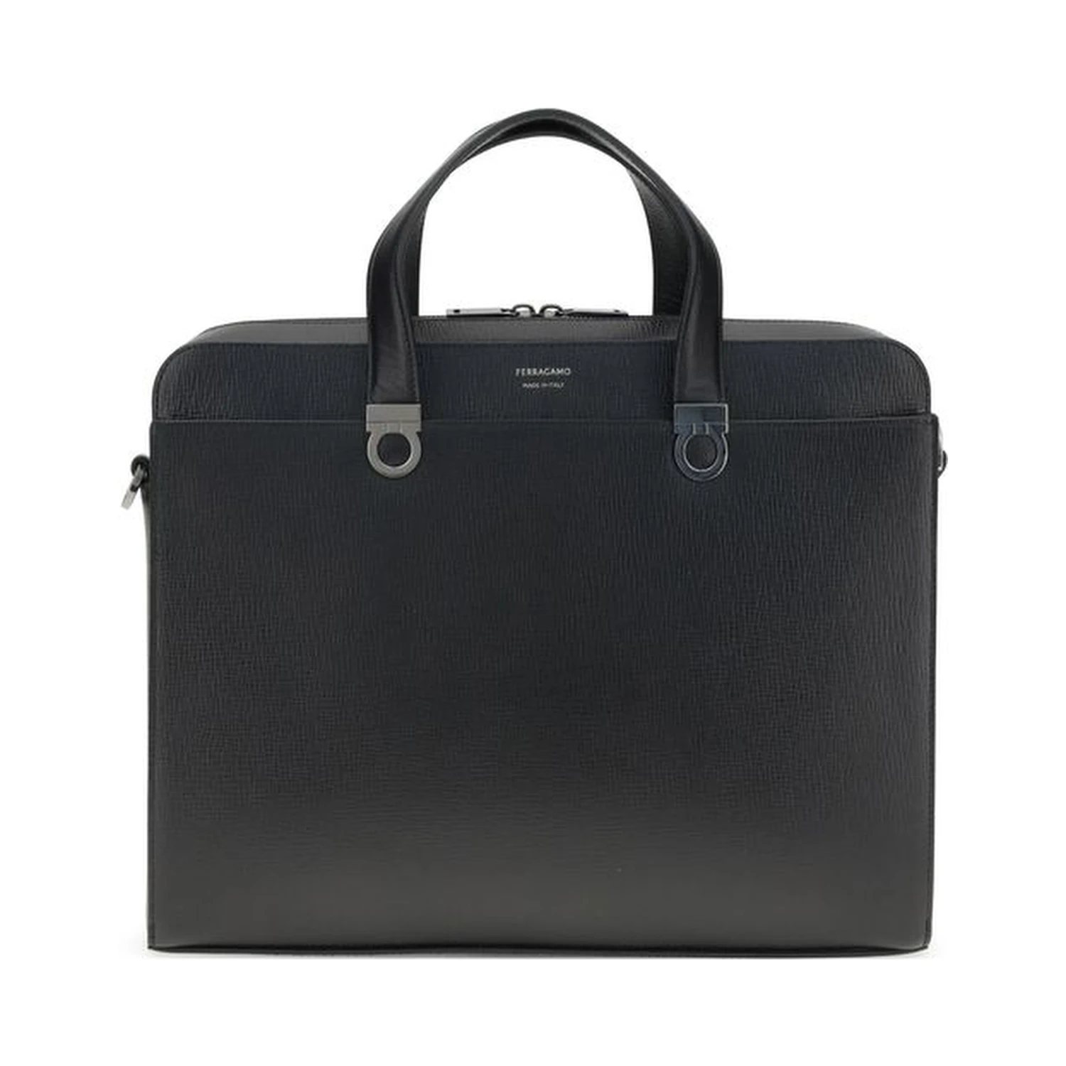 Black Calf Leather Bos Taurus Briefcase