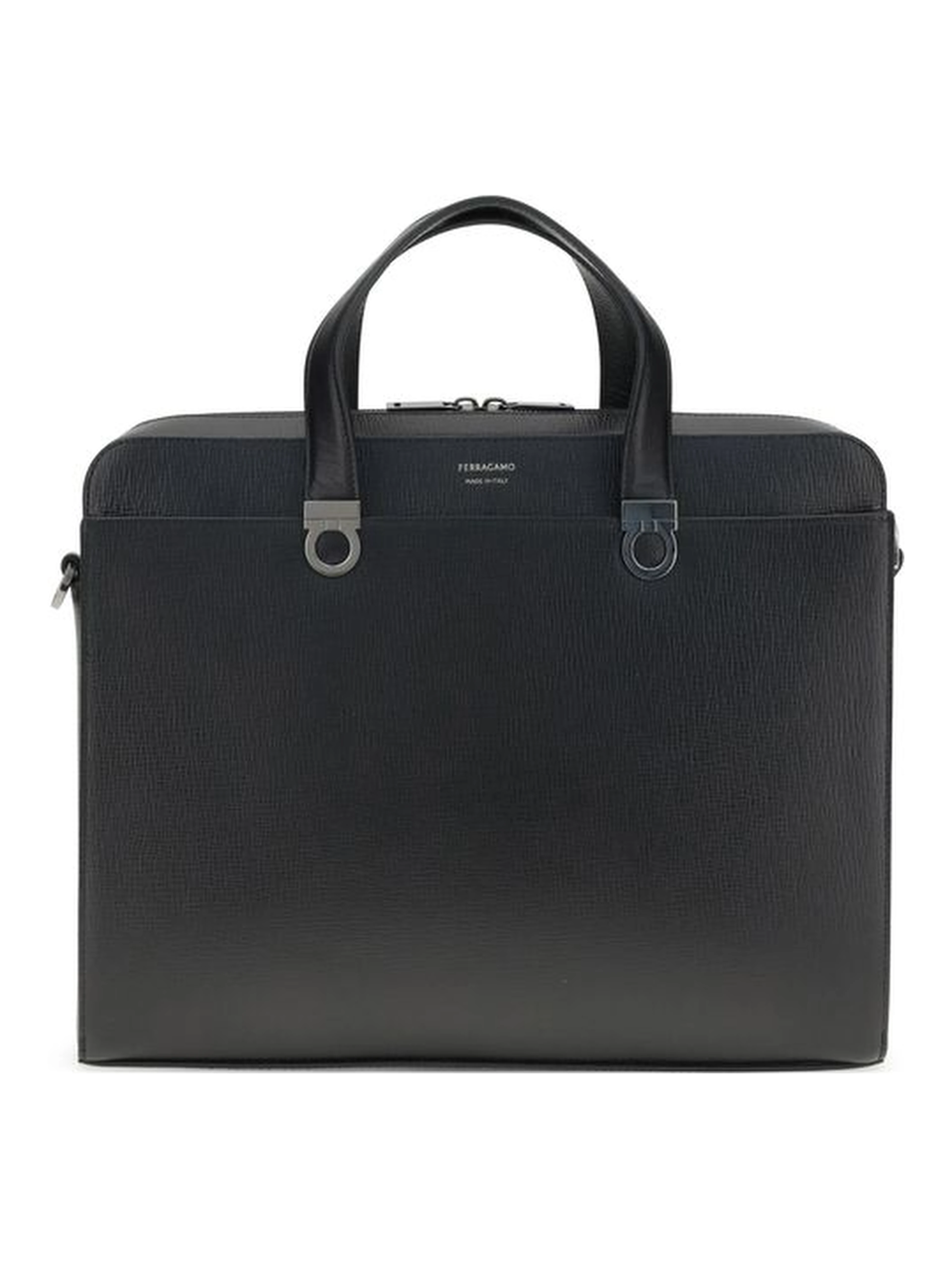 Black Calf Leather Bos Taurus Briefcase