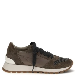 Brown Calf Leather Bos Taurus Athletic Sneakers