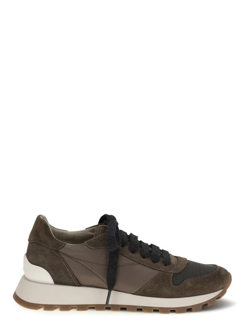 Brown Calf Leather Bos Taurus Athletic Sneakers