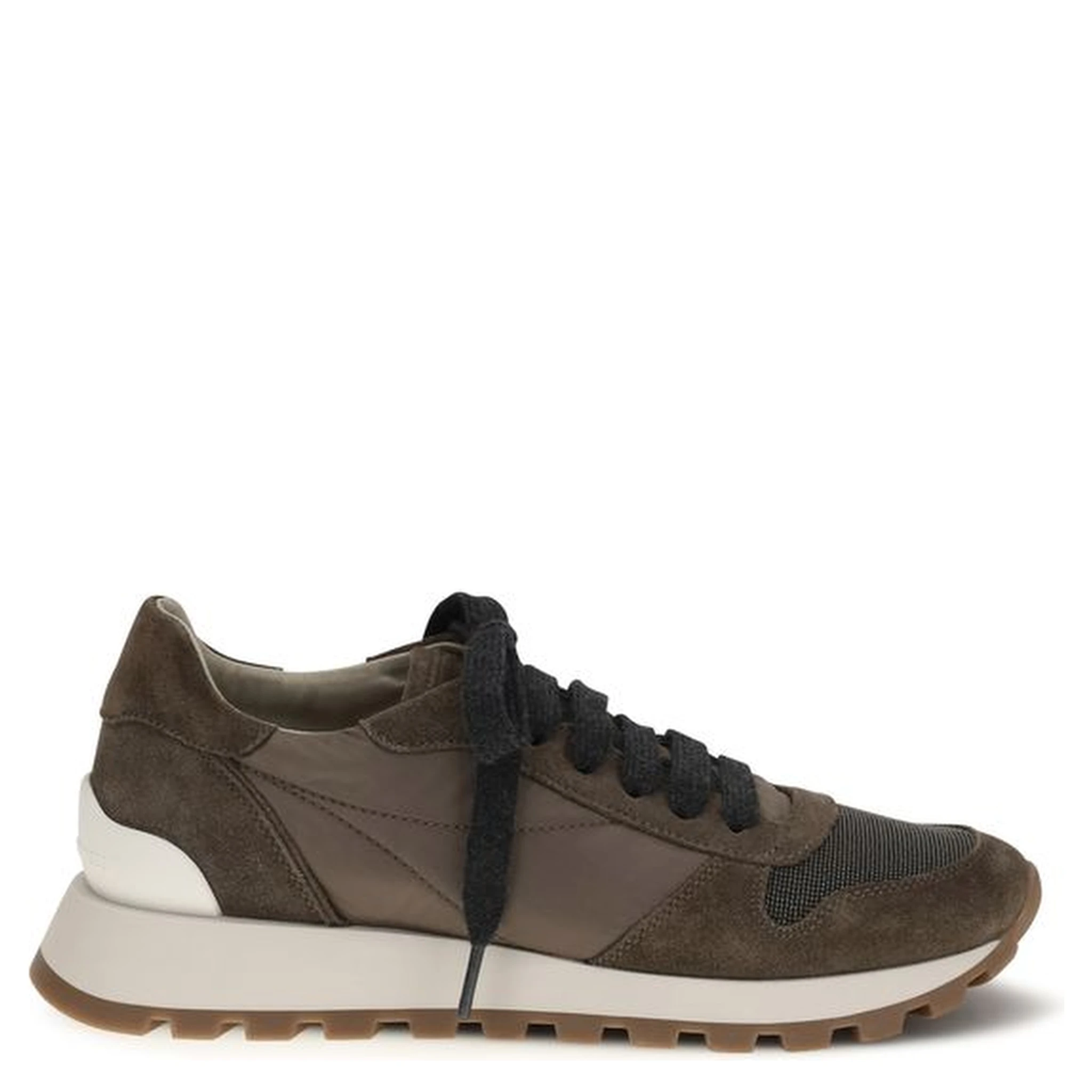 Brown Calf Leather Bos Taurus Athletic Sneakers