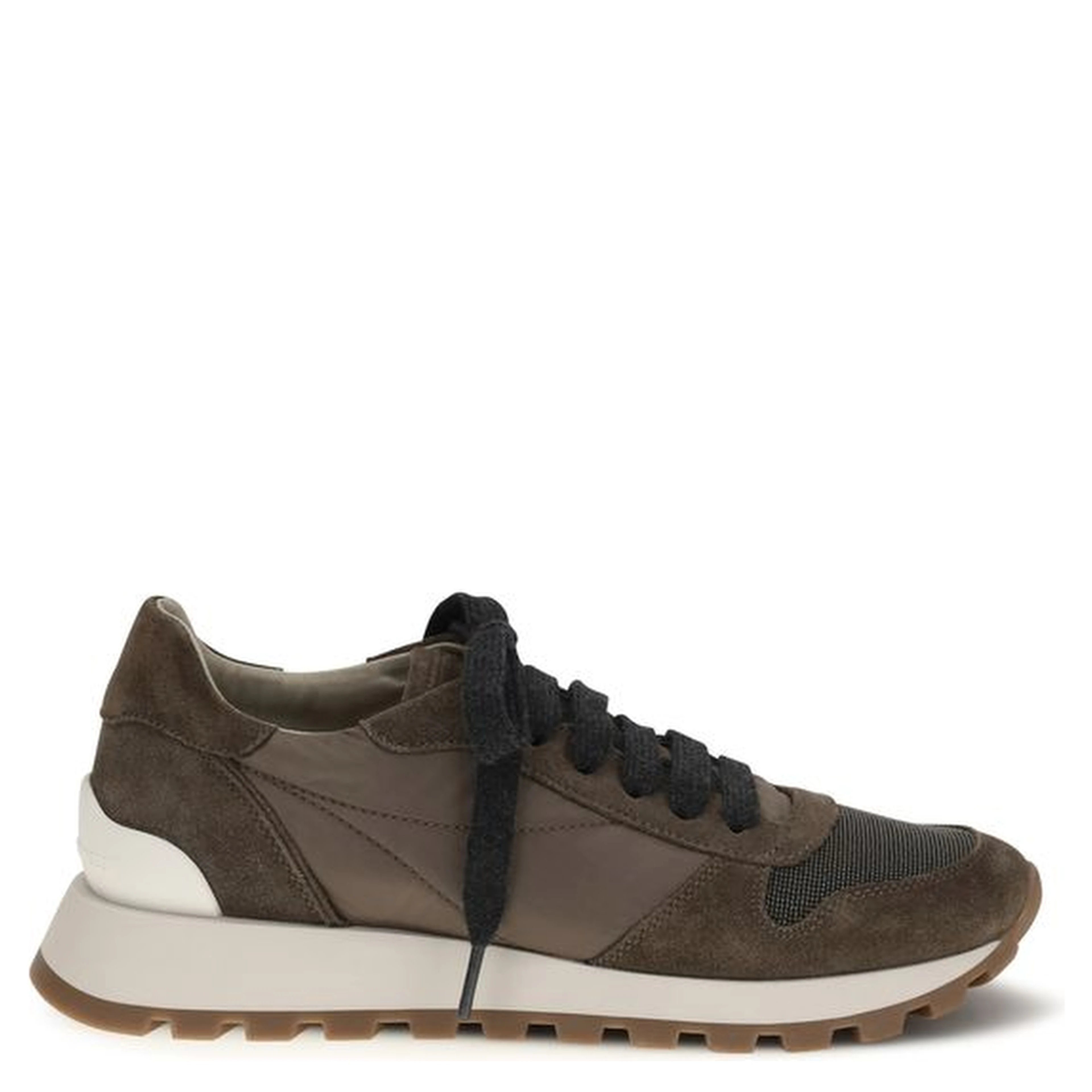 Brown Calf Leather Bos Taurus Athletic Sneakers