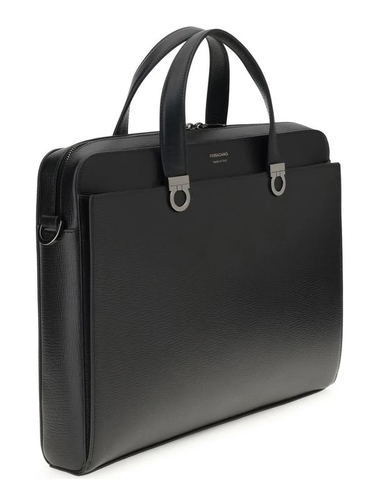 Black Calf Leather Bos Taurus Briefcase alternative