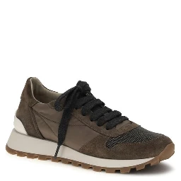 Brown Calf Leather Bos Taurus Athletic Sneakers