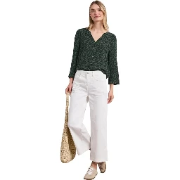 Bicolor Viscose Blouse