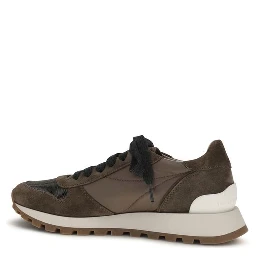 Brown Calf Leather Bos Taurus Athletic Sneakers