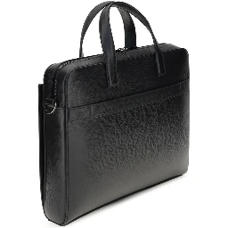 Black Calf Leather Bos Taurus Briefcase