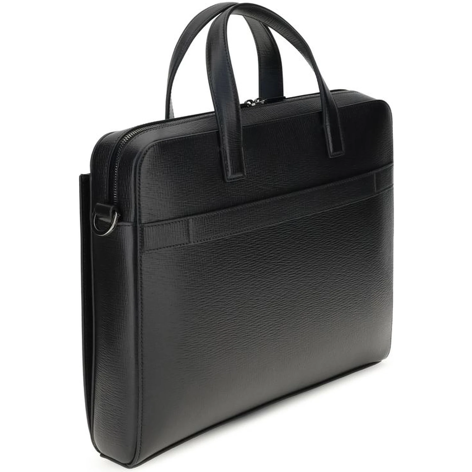 Black Calf Leather Bos Taurus Briefcase