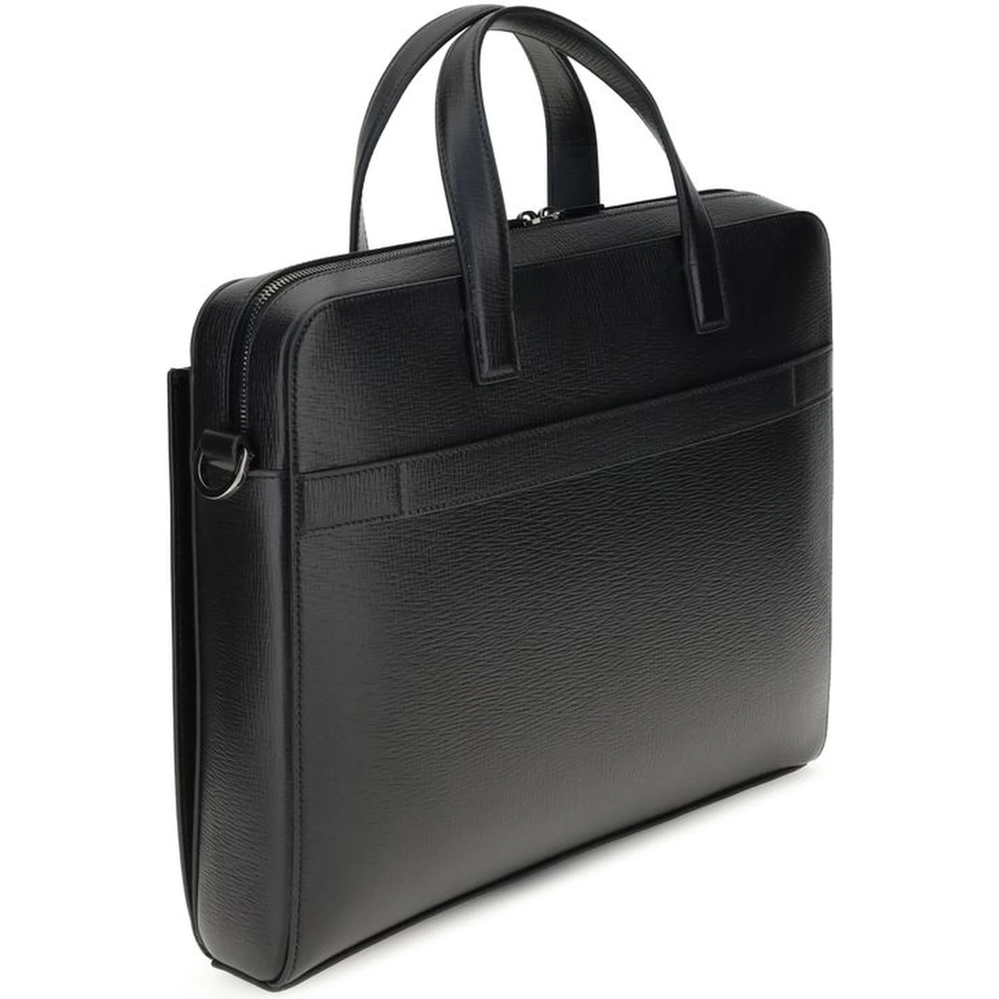 Black Calf Leather Bos Taurus Briefcase