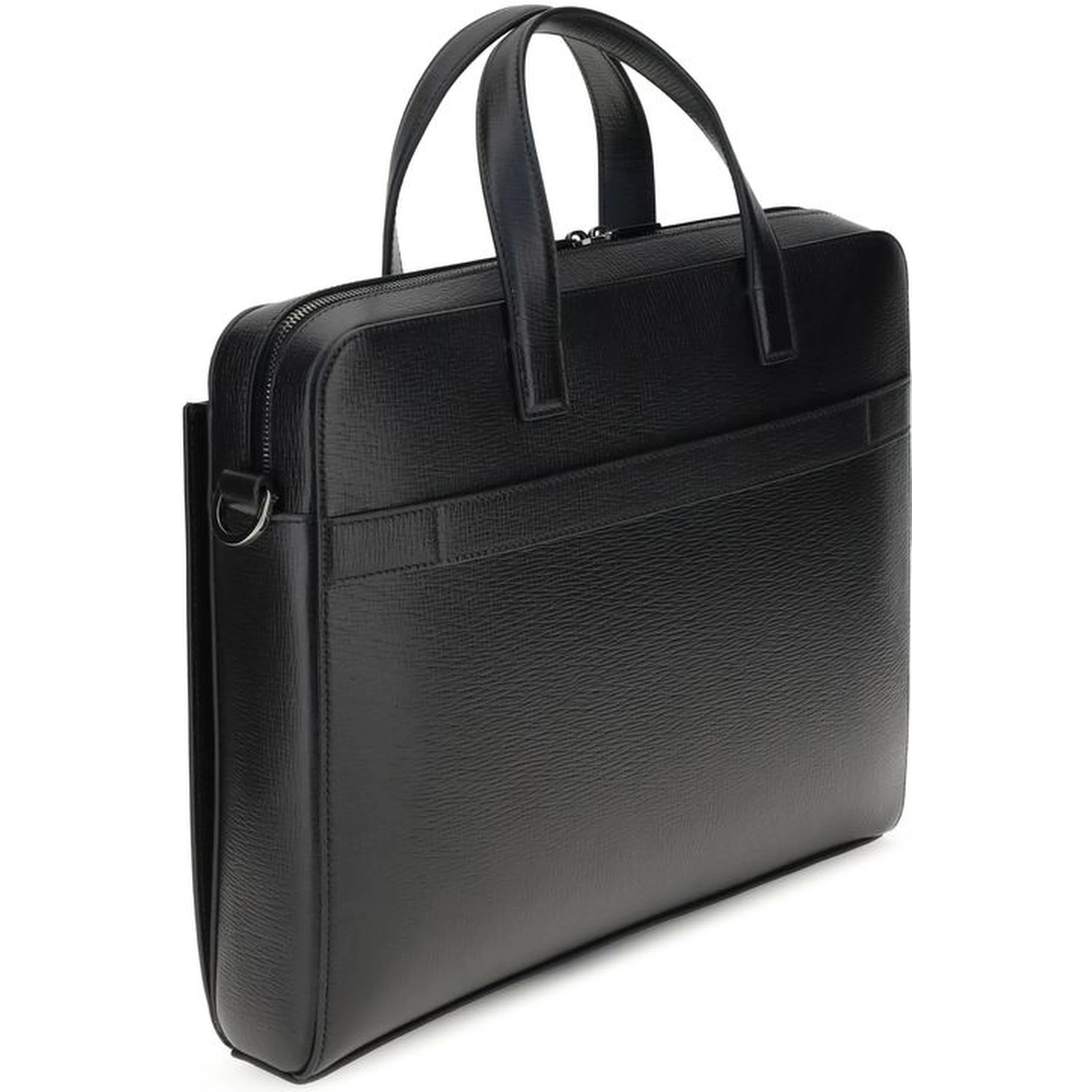 Black Calf Leather Bos Taurus Briefcase