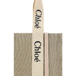Beige Linen Handbag