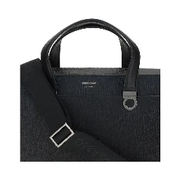 Black Calf Leather Bos Taurus Briefcase