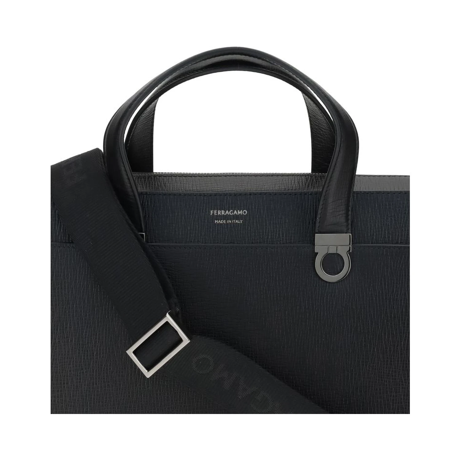Black Calf Leather Bos Taurus Briefcase