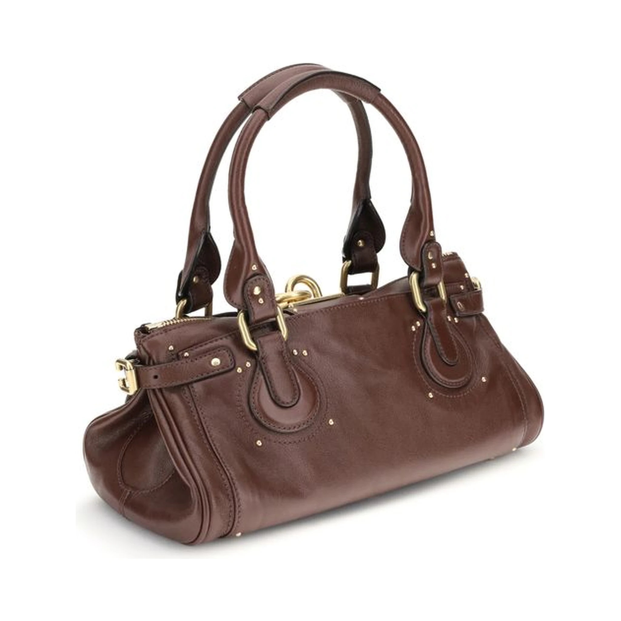 Bordeaux Buffalo Leather Shoulder Bag