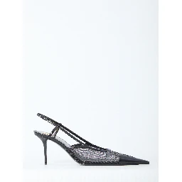 Renée mesh slingback pumps