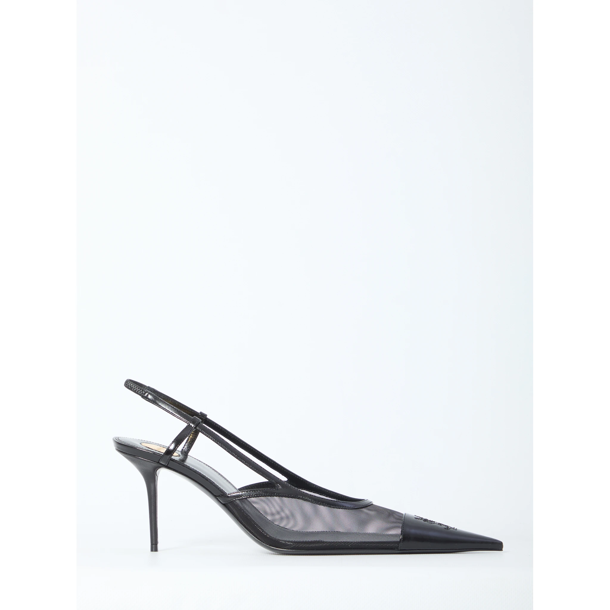 Renée mesh slingback pumps
