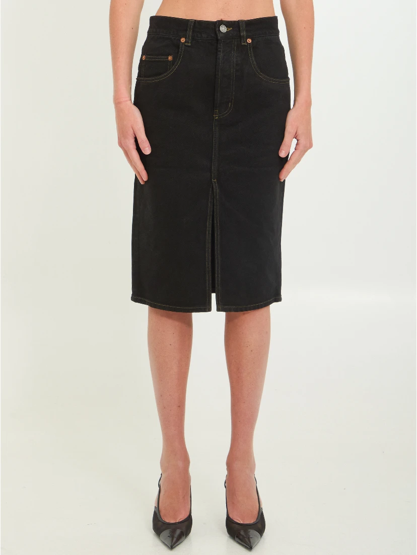Deep Sea baggy pencil skirt