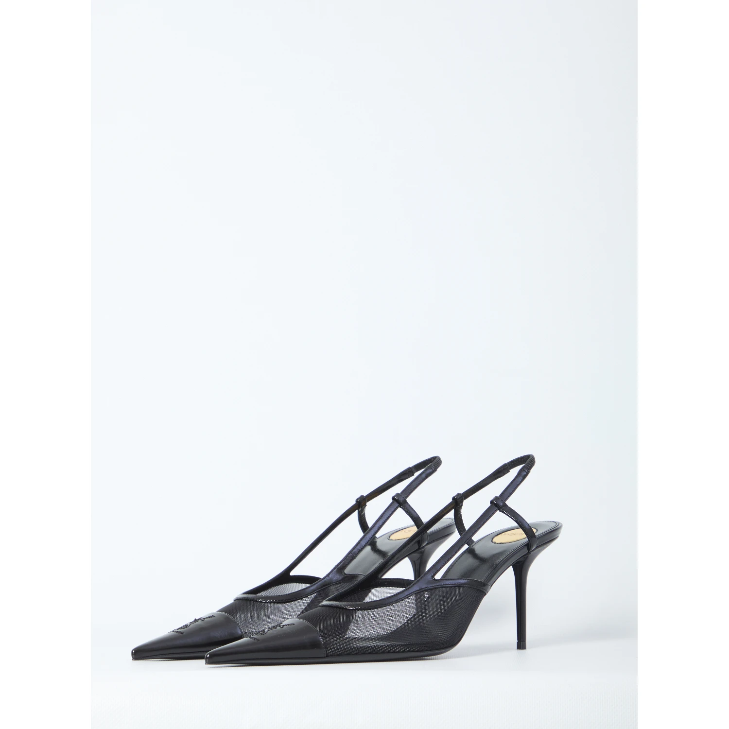 Renée mesh slingback pumps