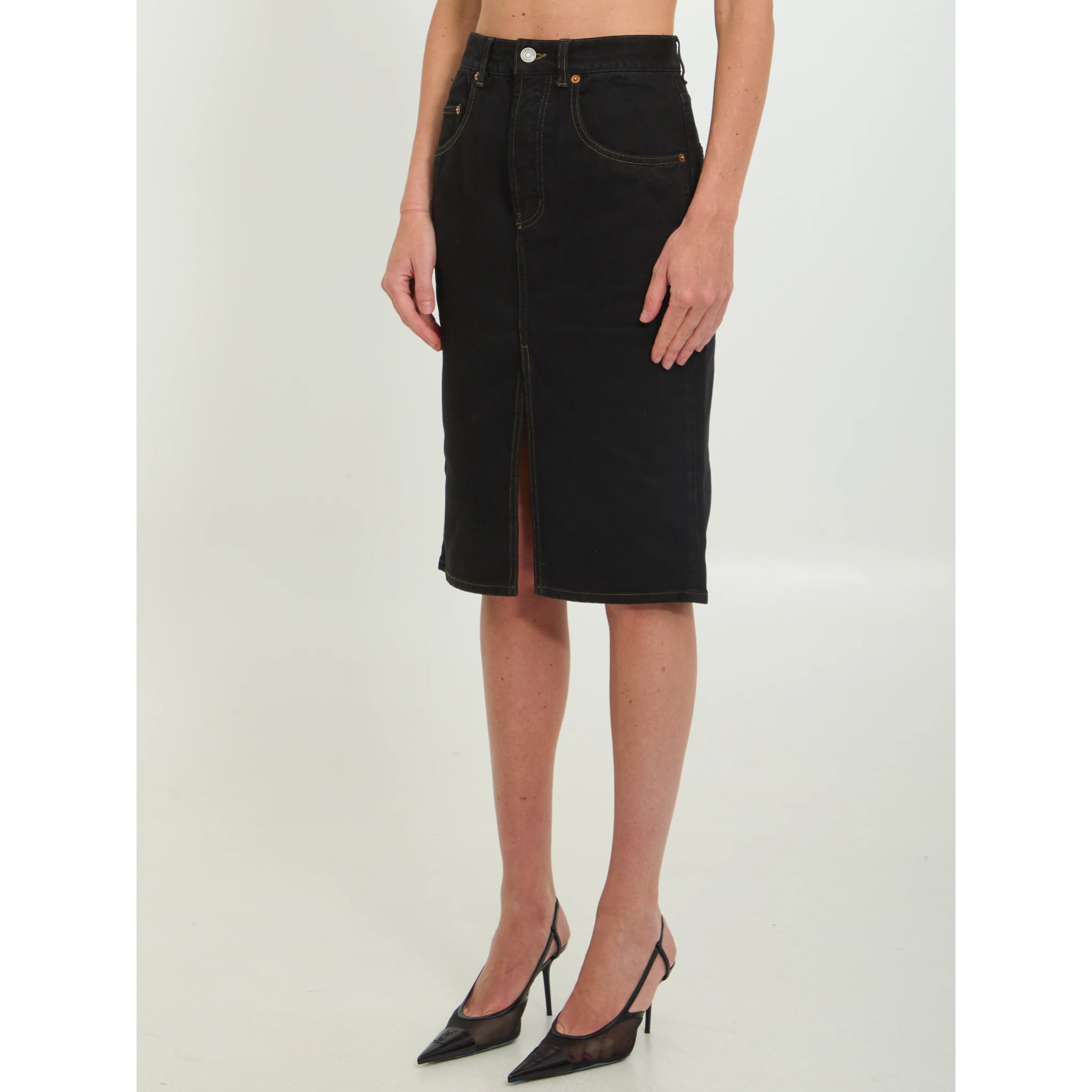 Deep Sea baggy pencil skirt