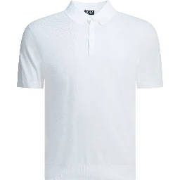 Cotton polo shirt with short sleeves