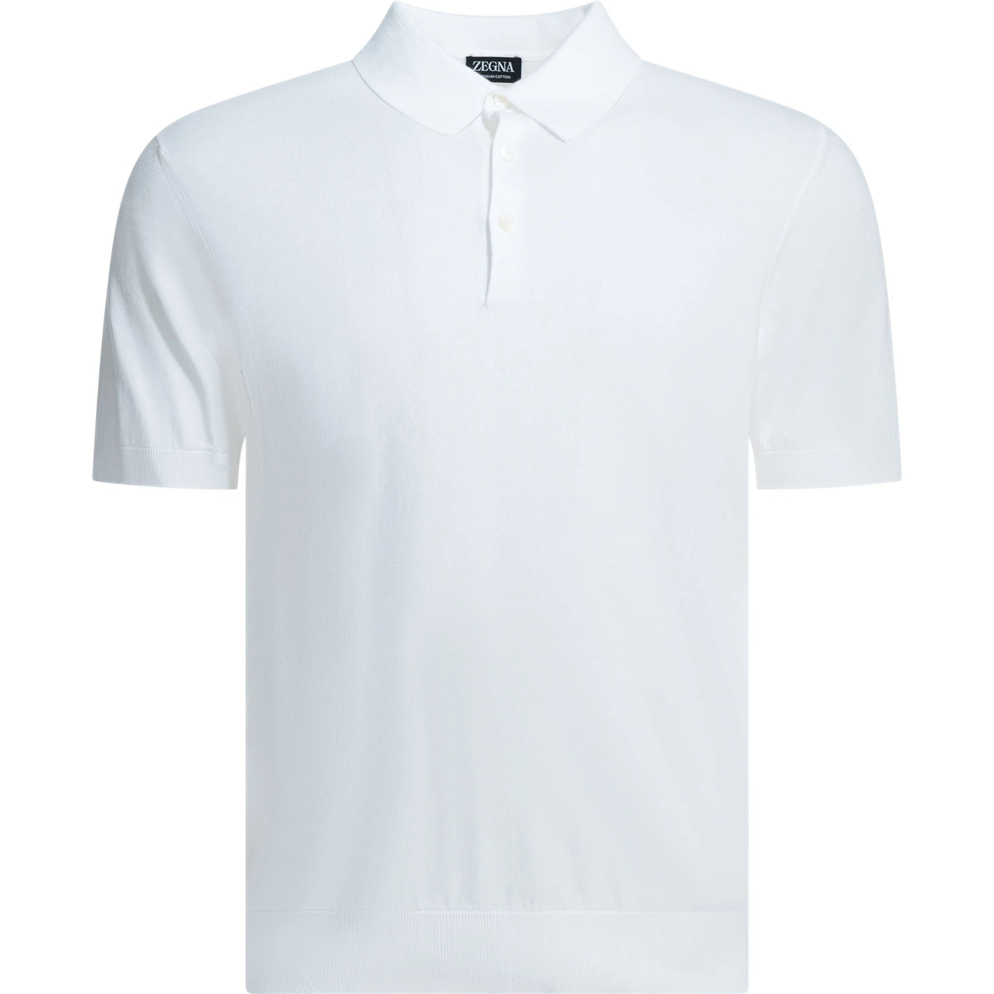 Cotton polo shirt with short sleeves